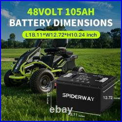 48Volt 105Ah Lithium Battery For RYOBI RY48ZTR100 ZT480ex Zero Turn Riding Mower