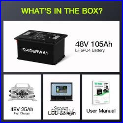 48Volt 105Ah Lithium Battery For RYOBI RY48ZTR100 ZT480ex Zero Turn Riding Mower