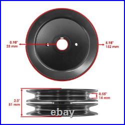 52 Deck Spindle with Double Pulley For Gravely ZT52 HD ZT60 HD / Pro-Turn 148