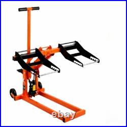 550LB Heavy Duty Lawn Mower Lift Jack Hydraulic with Straps for Zero Turn Mowers
