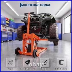 550 lbs Adjustable Zero Turn Lawn Mower, ATV Hydraulic Lift Jack