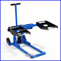 550 lbs Adjustable Zero Turn Lawn Mower ATV Hydraulic Lift Jack with 1M Straps