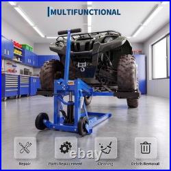550 lbs Adjustable Zero Turn Lawn Mower ATV Hydraulic Lift Jack with 1M Straps