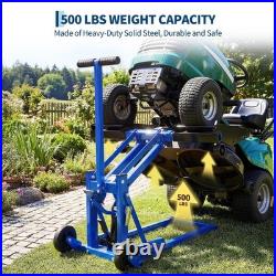 550 lbs Adjustable Zero Turn Lawn Mower ATV Hydraulic Lift Jack with 1M Straps