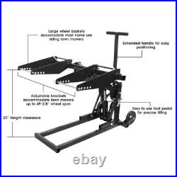 550lbs Steel Lawn Mower Lift Riding Lawn Mower Lift Jack for Lawn Tractors Black