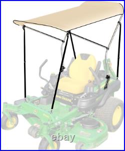 60 x 36 Sun Shade Canopy for Zero Turn Lawn Mower Block UV Heat Ray Glare Rain