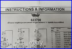 623700 Grasshopper OEM Spindle Assembly 5.75 For 3452 3461 3452R & 3461R Decks