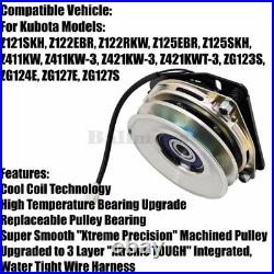 6 PTO Clutch For Kubota Z121SKH, Z122EBR K3011-10050 Zero-Turn Mowers X0831