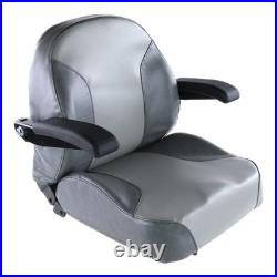 Adjustable Armrest Gray Zero Turn Lawn Mower Seat 116-8912 fits Exmark Several