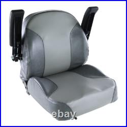 Adjustable Armrest Gray Zero Turn Lawn Mower Seat 116-8912 fits Exmark Several