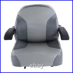 Adjustable Armrest Gray Zero Turn Lawn Mower Seat 116-8912 fits Exmark Several