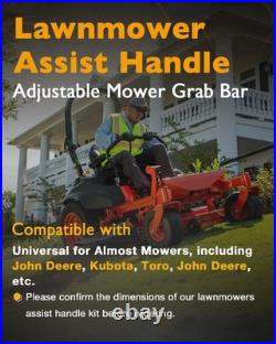 Adjustable Lawn Mower Assist Handle Grab Bar Set Fit Almost Zero Turn Lawn Mower