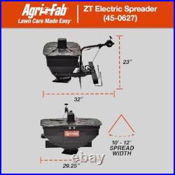 Agri-Fab 45-0627 Zero Turn Mower Electric Spreader, 125 lb Hopper Black