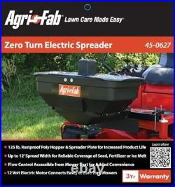 Agri-Fab 45-0627 Zero Turn Mower Electric Spreader, 125 lb Hopper Black