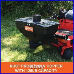 Agri-Fab 45-0627 Zero Turn Mower Electric Spreader, 125 lb Hopper Black