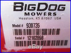 Big Dog X-1060 Zero Turn Commercial Mower