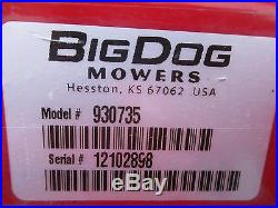 Big Dog X-1060 Zero Turn Commercial Mower
