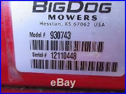 Big Dog X-1072 Zero Turn Commercial Mower