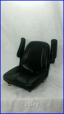 BLACK SEAT With ARM RESTS FOR ZERO TURN MOWERS, RIDING MOWERS, LAWN TRACTORS #UZA