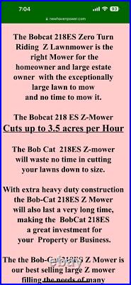 Bobcat Textron Zero Turn Riding Mower