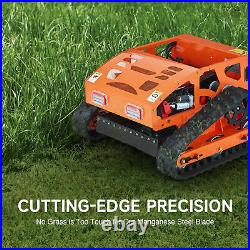 CREWORKS 21 Remote Control Lawn Mower Zero Turn Lawn Cutter for 45° Steep Slope