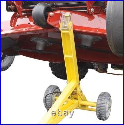 Compact 800 Pound Mower Lift with Twist Handle Safe Maintenance Solution