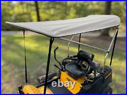 Cypress Rowe Outfitters XL Zero Turn Mower Sun Shade Canopy Reduces Heat/Glare
