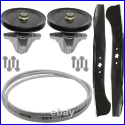 Deck Spindle Pulley Blade Belt Kit For Cub Cadet RZT RZT-LX 46 Zero-Turn Mower Deck Spindle Pulley Blade Belt Kit For Cub Cadet RZT RZT-LX 46 Zero-Turn Mower