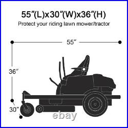 Deluxe 55 Zero Turn Riding Mower Tractor Cover 210D Oxford Waterproof Protector