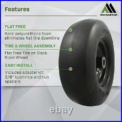 Flat Free 11x4.00-5 Tire &Wheel Assembly Zero Turn Lawn Mower Replacement Tires