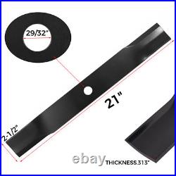 For JOHN DEERE MOWER BLADES 60 CUT #M133381 #TCU15881 737 757 777 Heavy Duty