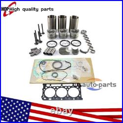 For Kubota D1105 Engine ZD28 Zero turn Mower? Overhaul Kit WithValve bearing US