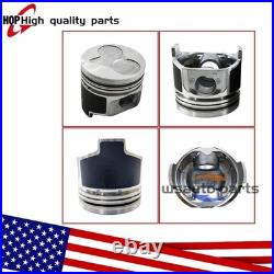 For Kubota D1105 Engine ZD28 Zero turn Mower Overhaul Rebuild Kit+3X rod