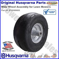 Genuine OEM Husqvarna Wide Wheel Assembly for Lawn Mowers, RZ 4622, 576588602