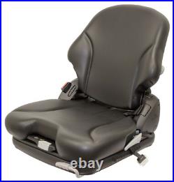 Grammer MSG75 Black Vinyl Air Seat Fits Scag ZTR Zero Turn Mowers Turf Tiger