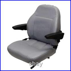 Gray Seat witharmrests Fits Exmark, Fits Toro Zero Turn Mowers