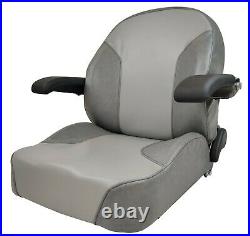 Gray Zero Turn Lawn Mower Seat Armrests Bobcat Dixie Snapper Toro Exmark Bad Boy