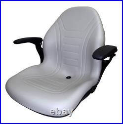 Gray Zero Turn Lawn Mower Seat Armrests Bobcat Dixie Snapper Toro Exmark Bad Boy