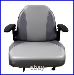 Gray Zero Turn Lawn Mower Seat Armrests Bobcat Dixie Snapper Toro Exmark Bad Boy