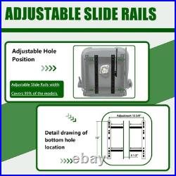 Gray Zero Turn Mower Seat-Adjustable Backrest, Comfort Lawn Mower Seat Fits