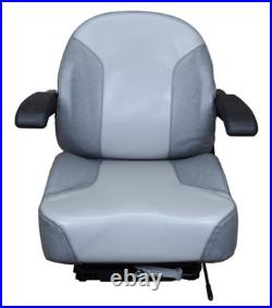 Gray Zero Turn Mower Suspension Seat Bobcat Dixie Snapper Toro Exmark Bad Boy