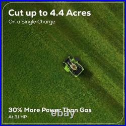 Greenworks Maximus Z 60V 60 in Zero-Turn Riding Lawn Mower with Batteries+Charger