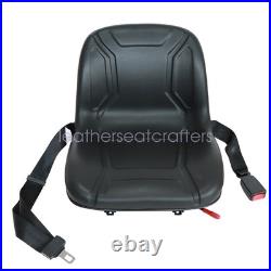 HIGH BACK SEAT Black For Hustler ZTR Zero Turn Lawn Mower Garden Tractor