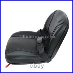 HIGH BACK SEAT Black For Hustler ZTR Zero Turn Lawn Mower Garden Tractor