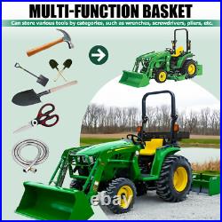 Heavy Duty Tractor Tool Box Universal Basket for Tractor and Zero Turn Mower