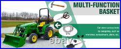 Heavy Duty Tractor Tool Box Universal Basket for Tractor and Zero Turn Mower