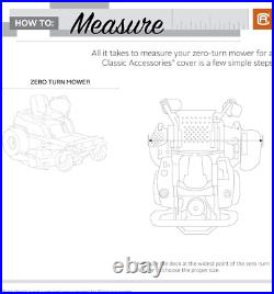 Heavy-Duty Zero Turn Mower Cover Protects Against Rain & Snow, Fits 60 Decks