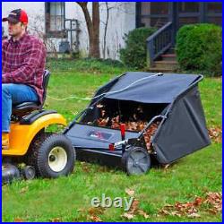 High-Speed Tow-Behind Lawn Sweeper for Lawn Tractors & Zero-Turn Mowers 42 in