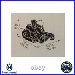 Husqvarna 582846201 Zero Turn Mower Cover OEM Fits Decks Up to 54