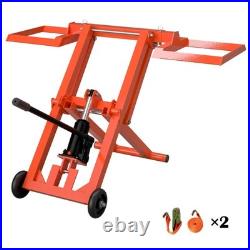 Hydraulic Lawn Mower Lift Jack 500 lbs Capacity for Tractors and Zero Turn Lawn